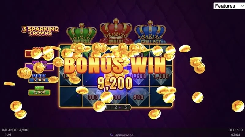 Kemenangan Bonus 3 Sparking Crowns